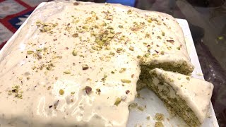 Pistachio cake soft and  easy recipe by jamila cake pistachio easy recipe sott [upl. by Aurelio]