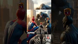 King Kong Fight🔥  Spiderman vs Venom vs Batman spiderman marvel [upl. by Nellie]