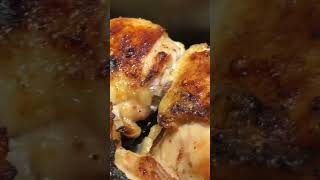 Baking chicken thighs using air fryer review shorts airfryer chickenthighs [upl. by Ahsilek]