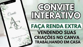 COMO CRIAR CONVITE DIGITAL INTERATIVO no CANVA  2 FORMAS para compartilhar [upl. by Salsbury]