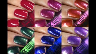 ORLY  Bejeweled Breathable  Holiday 2021  Live Swatches [upl. by Ennahgem81]