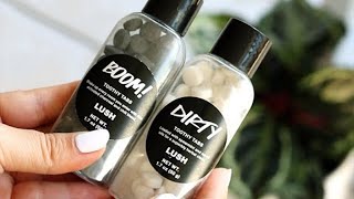 BEST TEETH WHITENING PRODUCTS  LUSH Boom Charcoal amp Dirty Peppermint Toothy Tabs Review [upl. by Dahlia330]