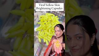 Viral Skin Whitening Yellow Capsules Facial Like Glow in 1 time facial skincare viralvideo [upl. by Vahe263]