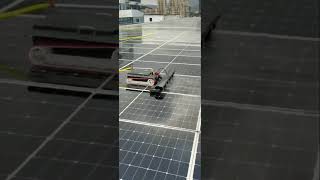 Solar Panel Cleaning Robot solarcleaner solarpanelmaintenance solarenergy [upl. by Alekehs]