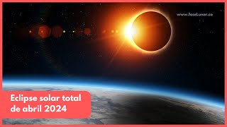 🚨¡Atención🌞Eclipse solar total 08 de abril 2024✨Todo lo que necesitas saber eclipsesolar eclipse [upl. by Kuth]