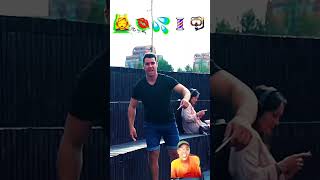 Parkour with emojis part 4 🤭😁👍prank reaction funny parkour [upl. by Etnuaed]