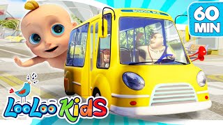 The Wheels On The Bus  Educational Songs for Children  LooLoo Kids [upl. by Tamberg201]