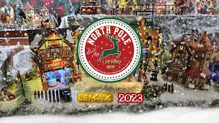 Lemax Christmas Villages 2023  North Pole Christmas Shop [upl. by Ladnor]