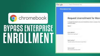 How To Bypass Enterprise Enrollment On School Chromebook  Complete Tutorial Step by Step [upl. by Weidar]