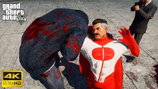 GTA 5  Omni Man Brutalized the Criminals in Los Santos [upl. by Collier]