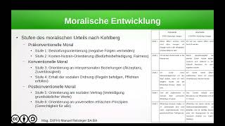 Psychologie  Entwicklung  Moralische Entwicklung [upl. by Imat]