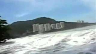 Tsunami hits Malaysia in penang new video [upl. by Ydennek]