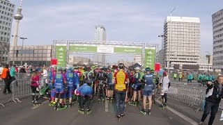 03042016  36 Berliner Halbmarathon Inlineskating A  inline speed skate skating wwweAlexme [upl. by Luckett]