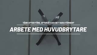 Arbete med huvudbrytare [upl. by Murtagh]