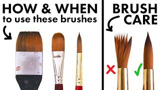 The Beginners Guide to Watercolor Brushes [upl. by Akerahs]