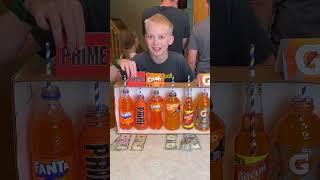 Orange Drink Roulette shorts game challenge family [upl. by Boudreaux]