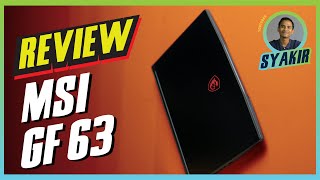 Laptop Nipis tapi untuk Gaming Review MSI GF63 [upl. by Latricia612]