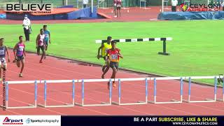 400m Hurdles Mens Finals Under 18 Youth Selection Trial Stage 1 2021 Sri Lanka 1 [upl. by Ettenowtna167]