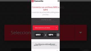 COMO TRANSFORMAR UN VIDEO DE FORMATO MKV A MP4 [upl. by Ianej]