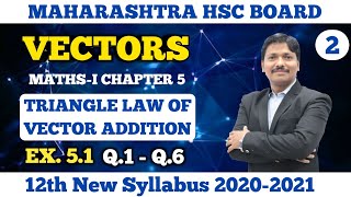 Vectors Ex51 Part 2 Triangle Law  12th MathsI New Syllabus 2020 Maharashtra Board  Dinesh Sir [upl. by Kcaz]