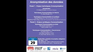 Symposium sur lanonymisation des données [upl. by Deegan841]