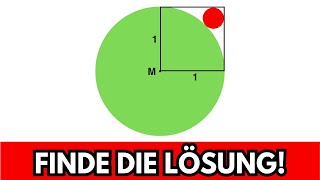 Wie groß ist der FLÄCHENINHALT des ROTEN KREISES 🤔📝 Mathe Aufgabe Geometrie [upl. by Nireil]