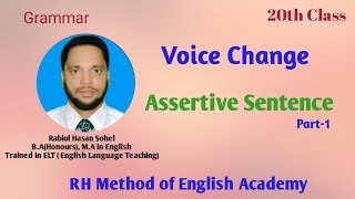 Voice change  Assertive Sentence [upl. by Jarlath]