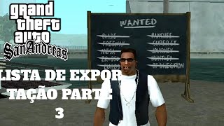 GTA San Andreas LISTA DE EXPORTAÇÃO PARTE 3 [upl. by Aisila104]