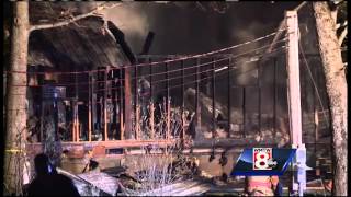 Fire destroys Acton home [upl. by Lardner]