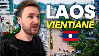 MY FIRST TIME in LAOS 🇱🇦 Vientiane is SO Undiscovered [upl. by Arrik]