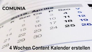 4 Wochen Content Kalender mit KI erstellt Revolutionieren Sie Ihre Content Planung mit einem Klick [upl. by Ahsyt16]