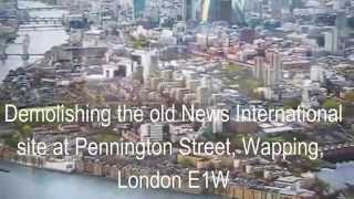 Demolishing Fortress Wapping the old News International site [upl. by Nat]