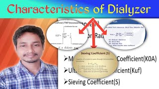 Characteristics of Dialyzer  Mass transferarea coefficient Ultrafiltration amp Sieving coefficients [upl. by Leahplar401]