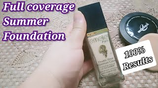 Affordable Waterproof Full Coverage Foundation ReviewEmelie FoundationGrmio ki best foundation 🤩 [upl. by Stubstad228]