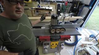 Fast process to flatten rough lumber using a feeder on a Felder C3 31 Jointer [upl. by Birkett]