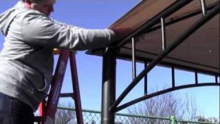 How to install a canopy for the Target Summer Veranda Gazebo [upl. by Anaiuq]