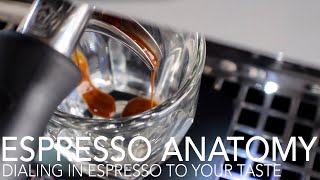 ESPRESSO ANATOMY  Dialing In Espresso To Your Taste [upl. by Ahsemrak]