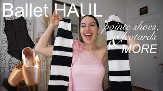 🩰 DANCEWEAR HAUL trying on everything in my closet BALLET EDITION leotards warm ups amp more [upl. by Etep]