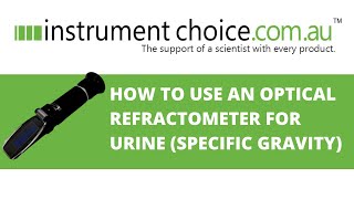 How to Use an Optical Refractometer For Urine Specific Gravity [upl. by Hyman334]