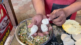 Art of Perfect Momos Making  Live Momos  Indian Street Food [upl. by Gipsy]