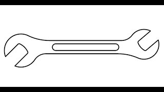 Making a 2D wrench in AutoCAD [upl. by Pip]