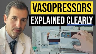 Vasopressors Explained Clearly Norepinephrine Epinephrine Vasopressin Dobutamine [upl. by Udele271]