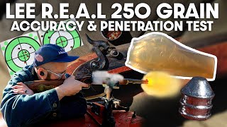 How effective are Lee REAL 250 Grain Conicals  Hawken Muzzleloader Accuracy Ballistic Gel Test [upl. by Dedric592]