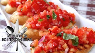 HOW TO MAKE BRUSCHETTA  VIDEO RECIPE [upl. by Llekim]