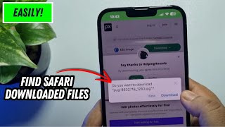 How To Find Safari Downloaded Files In iPhone Updated [upl. by Anaeerb]