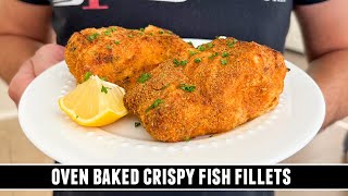 ¨Better than Fried¨ OvenBaked CRISPY Fish Fillets [upl. by Lyndon]