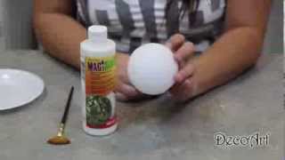 DecoArt® Painting 101 Styrofoam Surface Prep Using MagiKote [upl. by Ormand191]