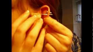 Selfmade Helix Piercing TutoriaL [upl. by Vastha212]