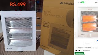 Sansui SQH800 Room heater UnboxingLowest price ever ₹499 is it worth [upl. by Hayimas784]