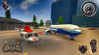 Transport a Businessman Airplane Flight Pilot  Helicopter Flight Simulator  Android Gameplay [upl. by Antonie387]